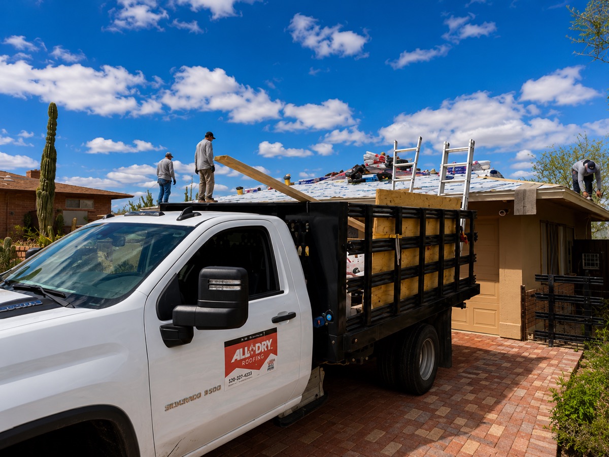 All Dry crew completing a new roof installation