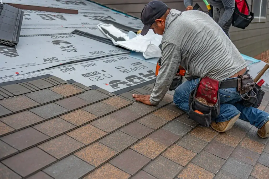 Installing tile roof underlayment in Tucson Arizona